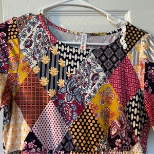 Quilt style maxi dress